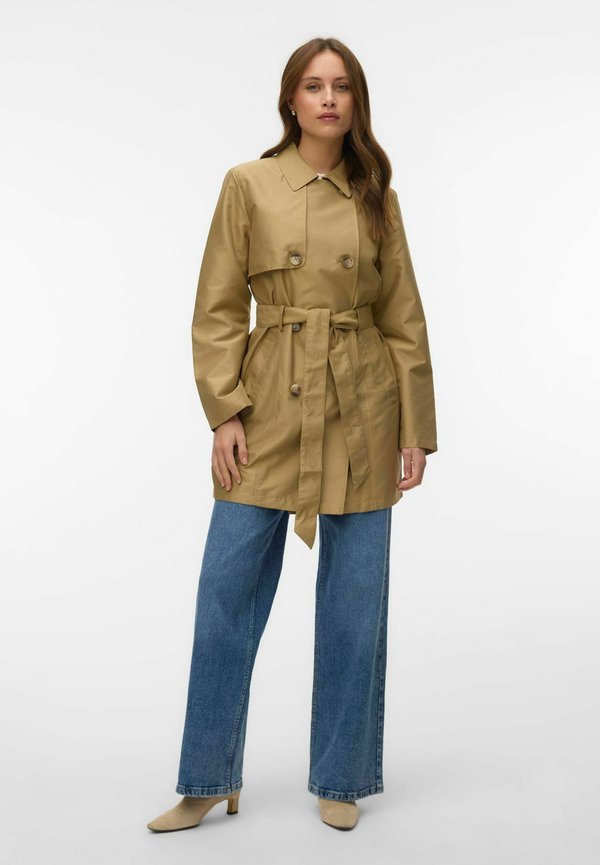 Vero Moda VMGELLA - Trenchcoat - kelp
