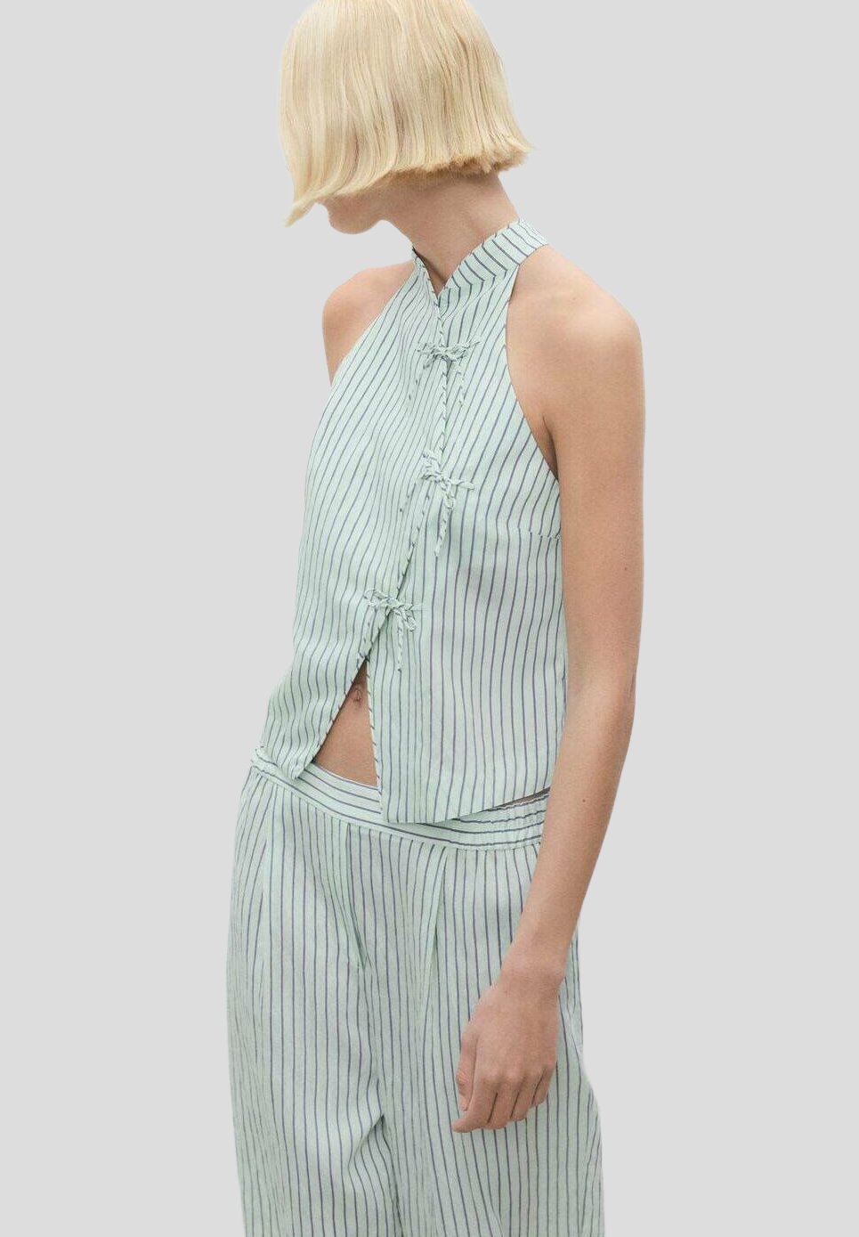 Mango STRIPED FLOWY