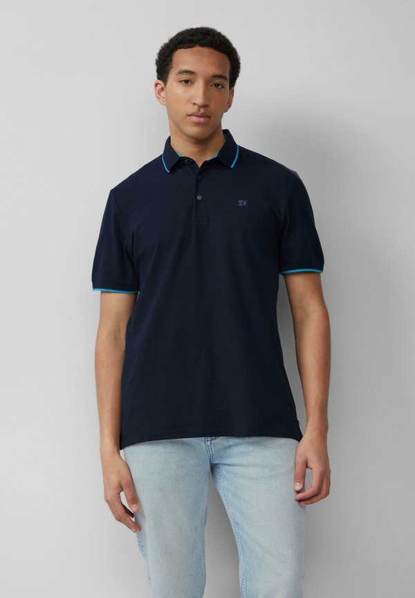 s.Oliver SPORTIVES - MIT KONTRAST-DETAILS - Polo shirt - tiefblau