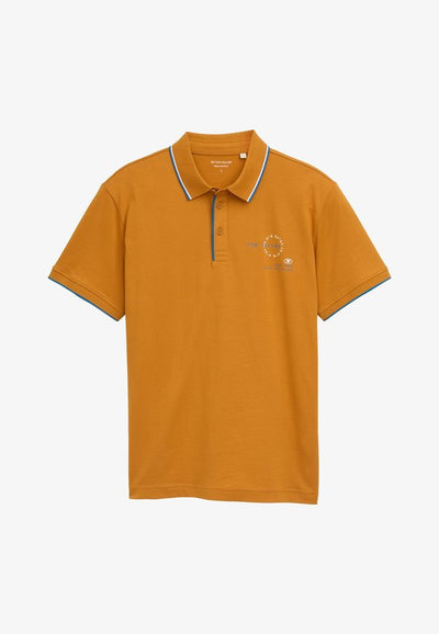 TOM TAILOR KURZARM - Polo shirt - braun