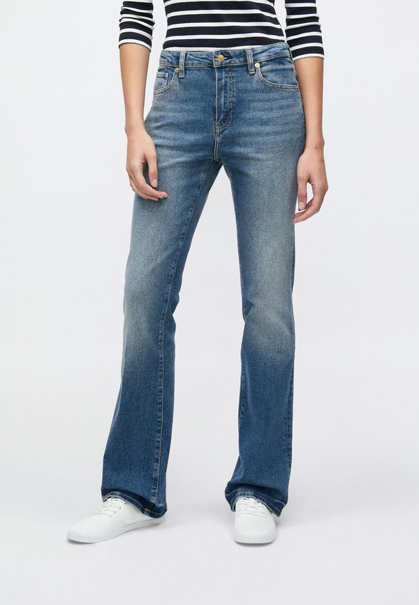 Tommy Hilfiger HERITAGE WHISKERED MID RISE BOOTCUT JEANS