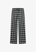 Superdry & Co CHECK ELASTIC - Trousers - black ecru check