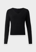 ONLY ONLVENICE LIFE VNECK - Jumper - black