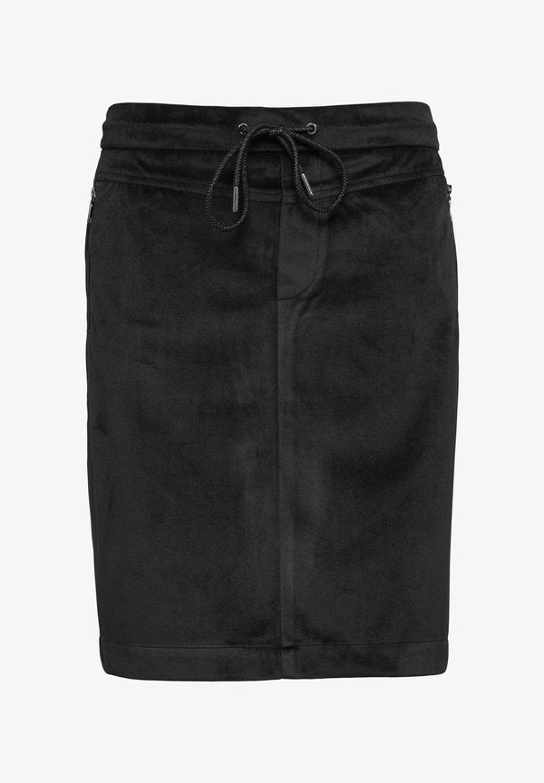 s.Oliver MIT REISSVERSCHLUSSTASCHEN - A-line skirt - schwarz