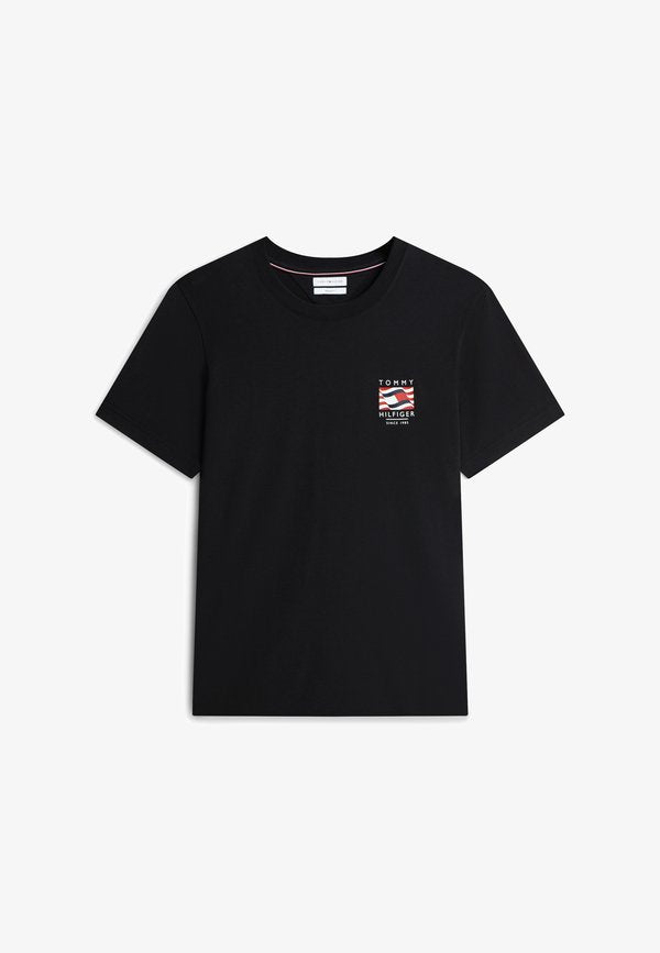 Tommy Hilfiger AMERICANA GRAPHIC LOGO TEE - Print T-shirt - black