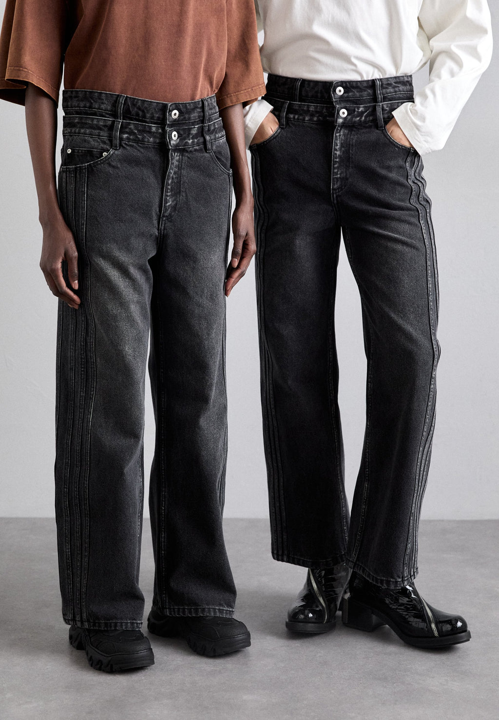 Feng Chen Wang SEAMING DOUBLE WAIST PANTS UNISEX