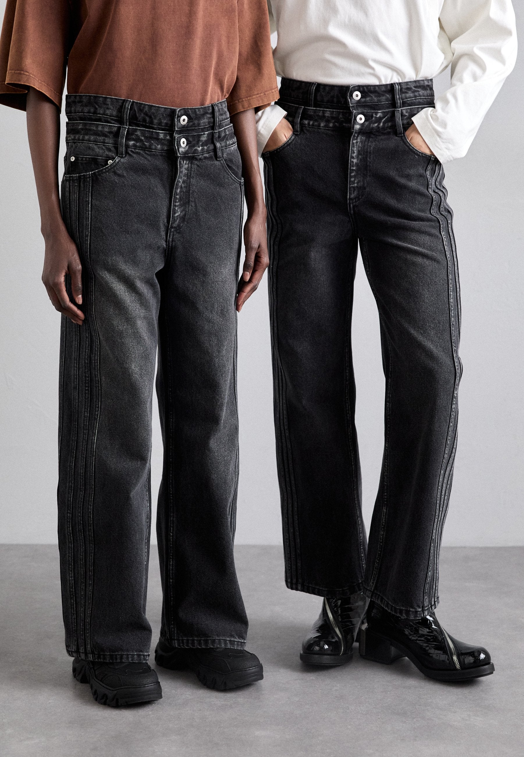 Feng Chen Wang SEAMING DOUBLE WAIST PANTS UNISEX