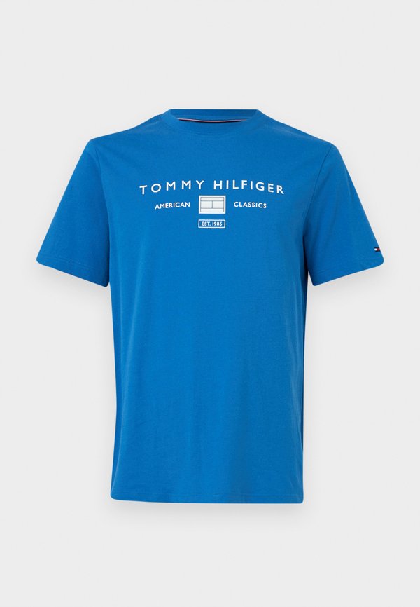 Tommy Hilfiger BRAND LOVE MONO STACK TEE - Print T-shirt - blue orbit