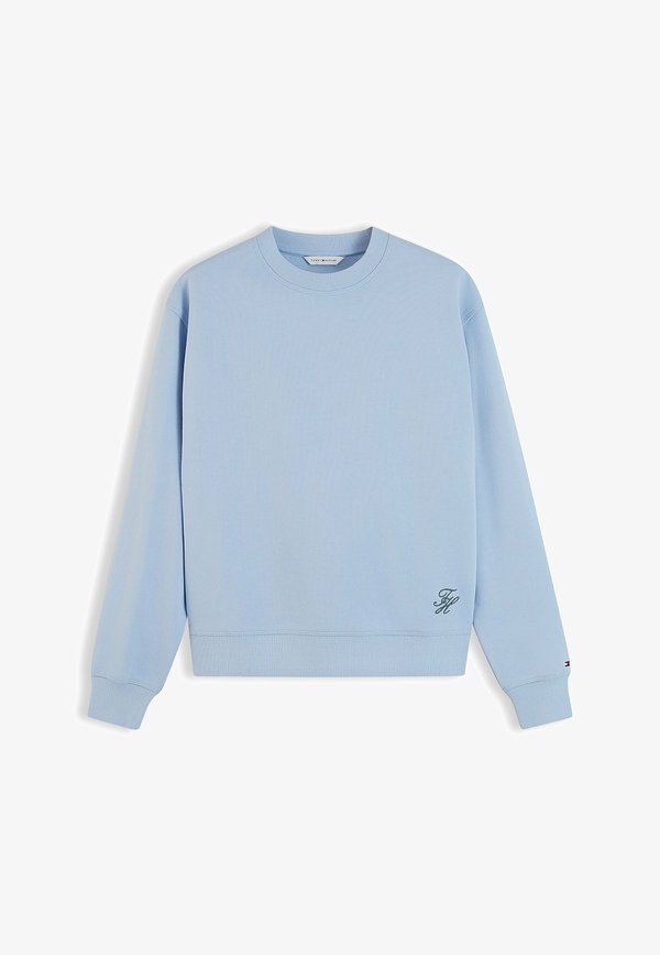 Tommy Hilfiger TOMMY HILFIGER TONAL LOGO CREW NECK SWEATSHIRT - Sweatshirt - sky blue