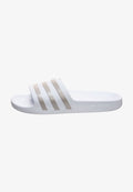 adidas Performance ADILETTE AQUA - Pool slides - footwer white / platin metallic