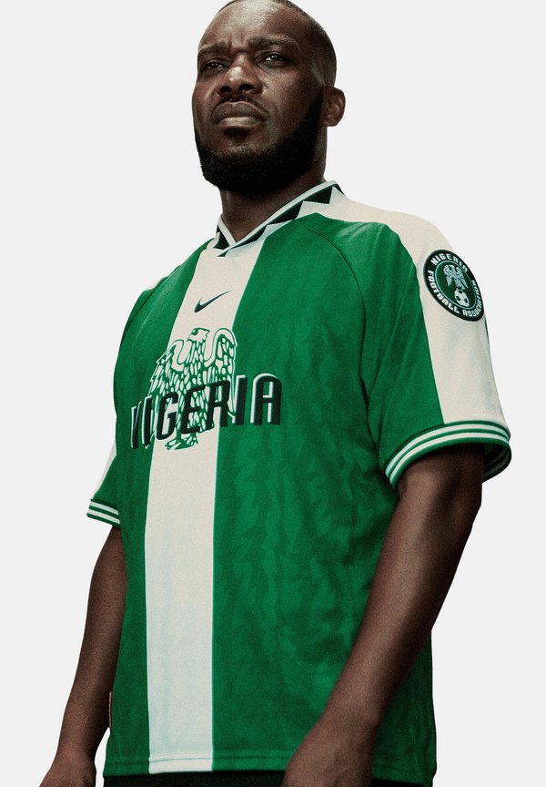 Nike Performance NIKE PERFORMANCE NFF NIGERIA REISSUE 1996 TRIKOT REPLICAS - TRIKOTS - NATIONALTEAMS - National team wear - gruenweiss
