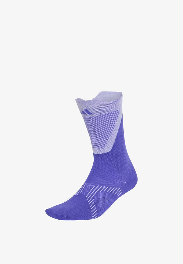 adidas Performance RUN LIGHT CREW UNISEX - Sports socks - solar purple/white