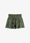 Superdry & Co ST TROPEZ - Pleated skirt - green leaf paisley