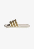 adidas Sportswear ADILETTE COMFORT 2.0 SLIDES - Pool slides - off-white/gold-coloured/chalk white