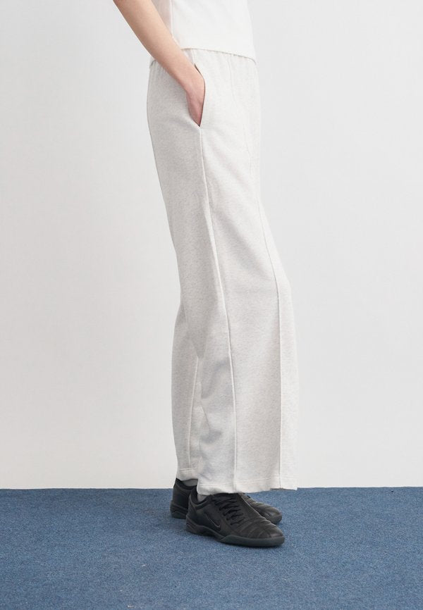 Nike Sportswear Tracksuit bottoms - birch heather/white/black