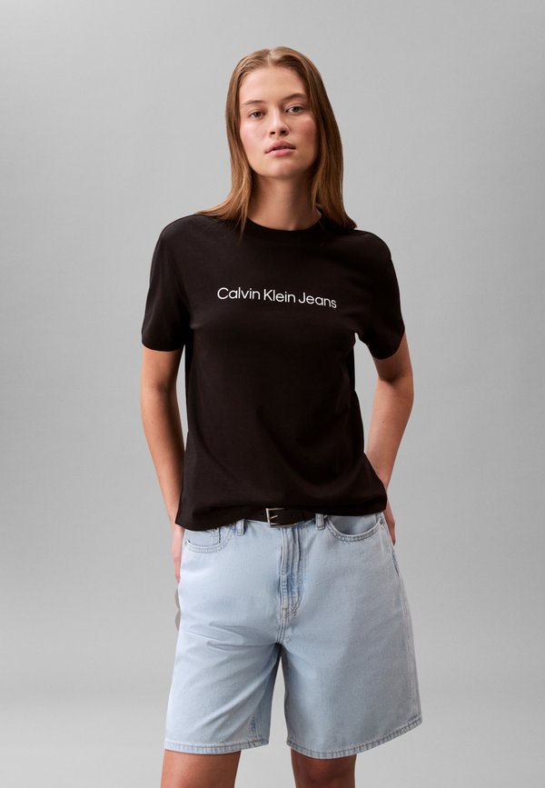 Calvin Klein Jeans LOGO CLASSIC TEE - Print T-shirt - black