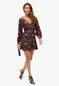 Superdry & Co PRINTED V-NECK MINI TEA
