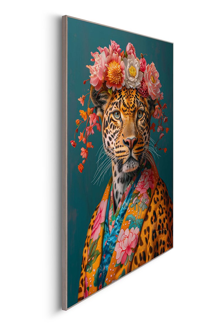 Orange Wallz FLORAL FASHION LEOPARD