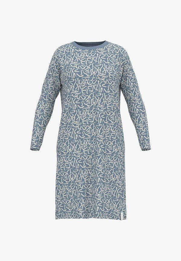 TOM TAILOR Nightie - blau-mittel-allover