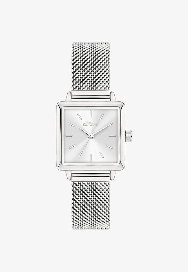 s.Oliver SQUARE TIME - Watch - silber