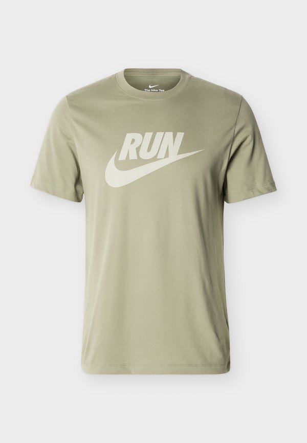 Nike Performance TEE RUN - Sports T-shirt - silver-coloured sage/spruce fog