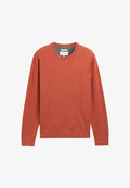 TOM TAILOR BASIC CREWNECK - Jumper - rust red melange
