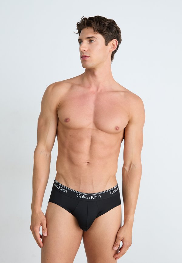 Calvin Klein Underwear HIP BRIEF 3 PACK - MICRO STRETCH - Briefs - black/sleet