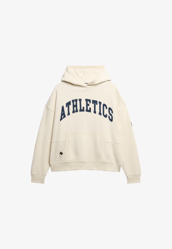 Superdry & Co ATHLETIC ESSENTIALS - Hoodie - desert bone off white