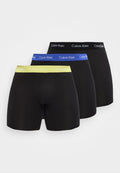 Calvin Klein Underwear BOXER BRIEF 3 PACK COTTON STRETCH - Boxer briefs - black/green bloom