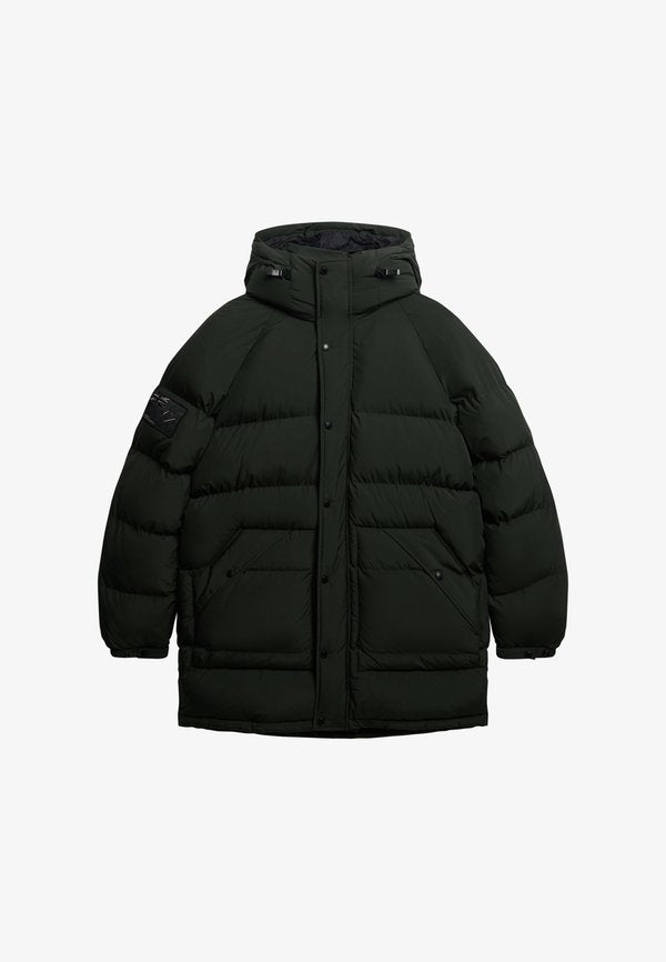 Superdry & Co XPD LONGLINE BAFFLE - Parka - surplus goods olive green