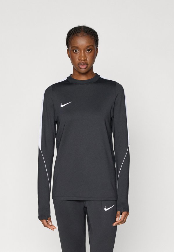 Nike Performance CREW TOP - Long sleeved top - black/white