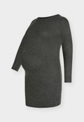 ONLY MATERNITY OLMHILIDA L/S O-NECK ABK DRESS KNT