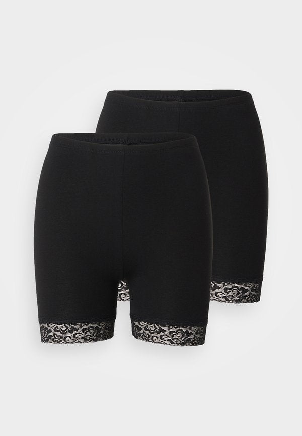 ONLY ONLLIVE LOVE LIFE 2 PACK - Leggings - Trousers - black