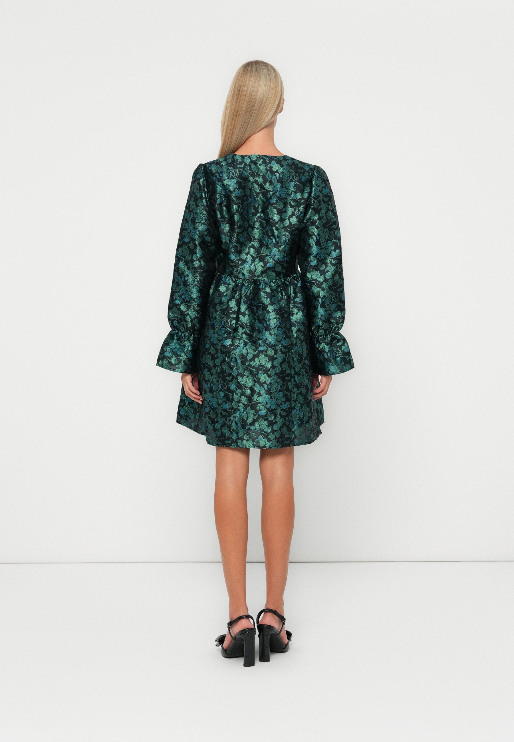 YAS YASNOOM LS JACQUARD DRESS - SHOW