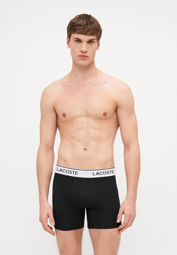 Lacoste LONGS 3 PACK - Boxer briefs - black