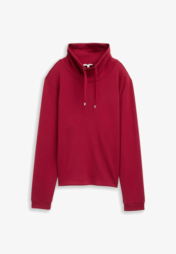 TOM TAILOR MIT STEHKRAGEN - Sweatshirt - rumba red