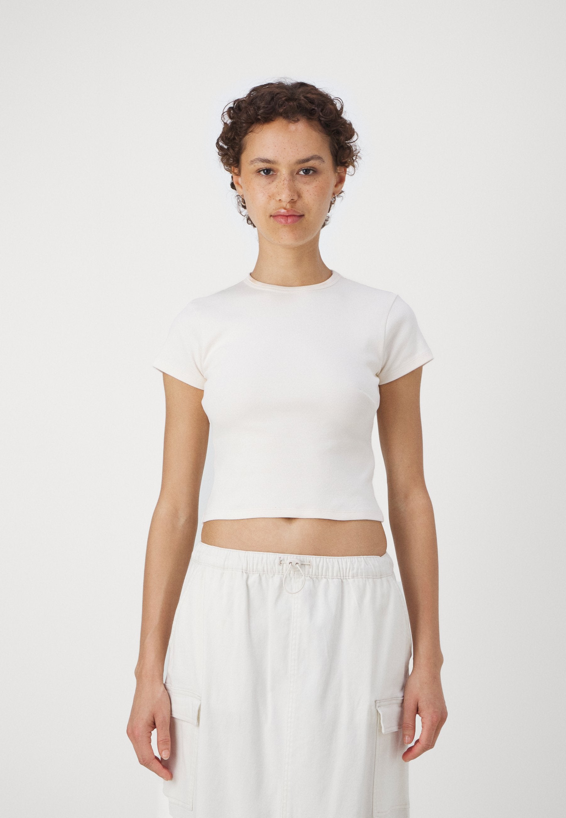 Denim Project DPMDPWRIBBED CROPPED T-SHIRT