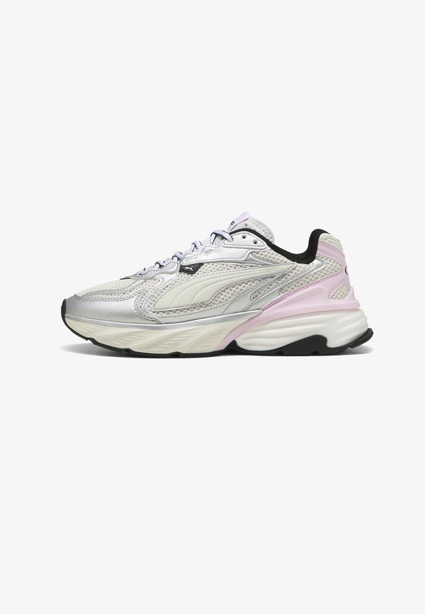 Puma FADE NITRO LS UNISEX - Trainers - silver coloured-warm white-pearl pink