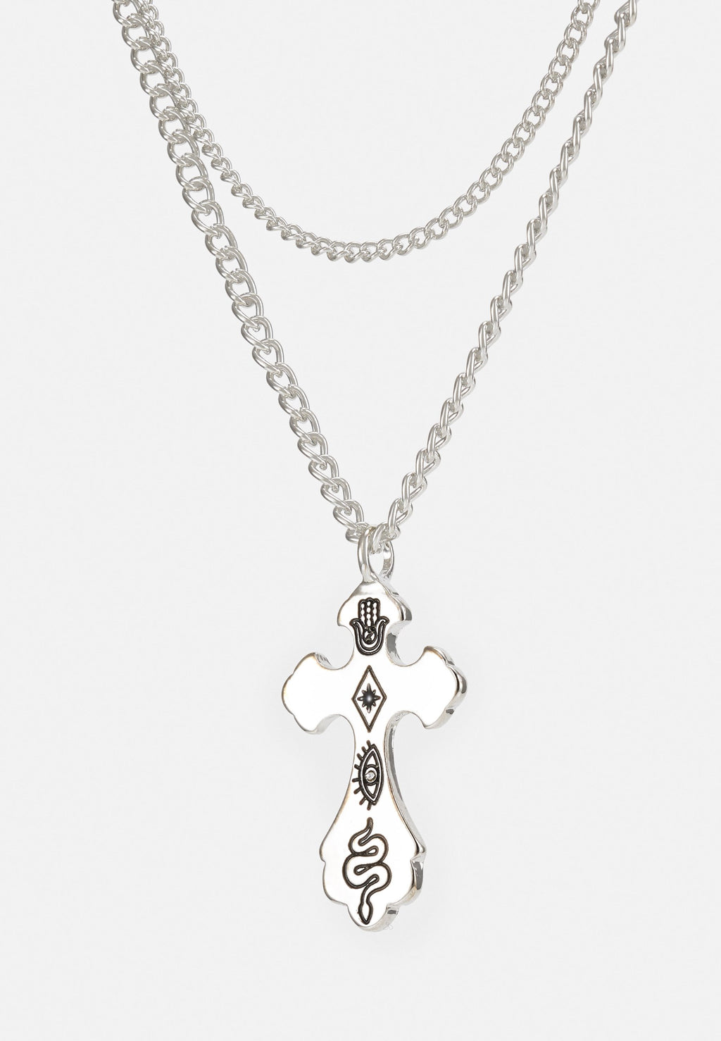 River Island SUM ENGRAVED CROSS UNISEX
