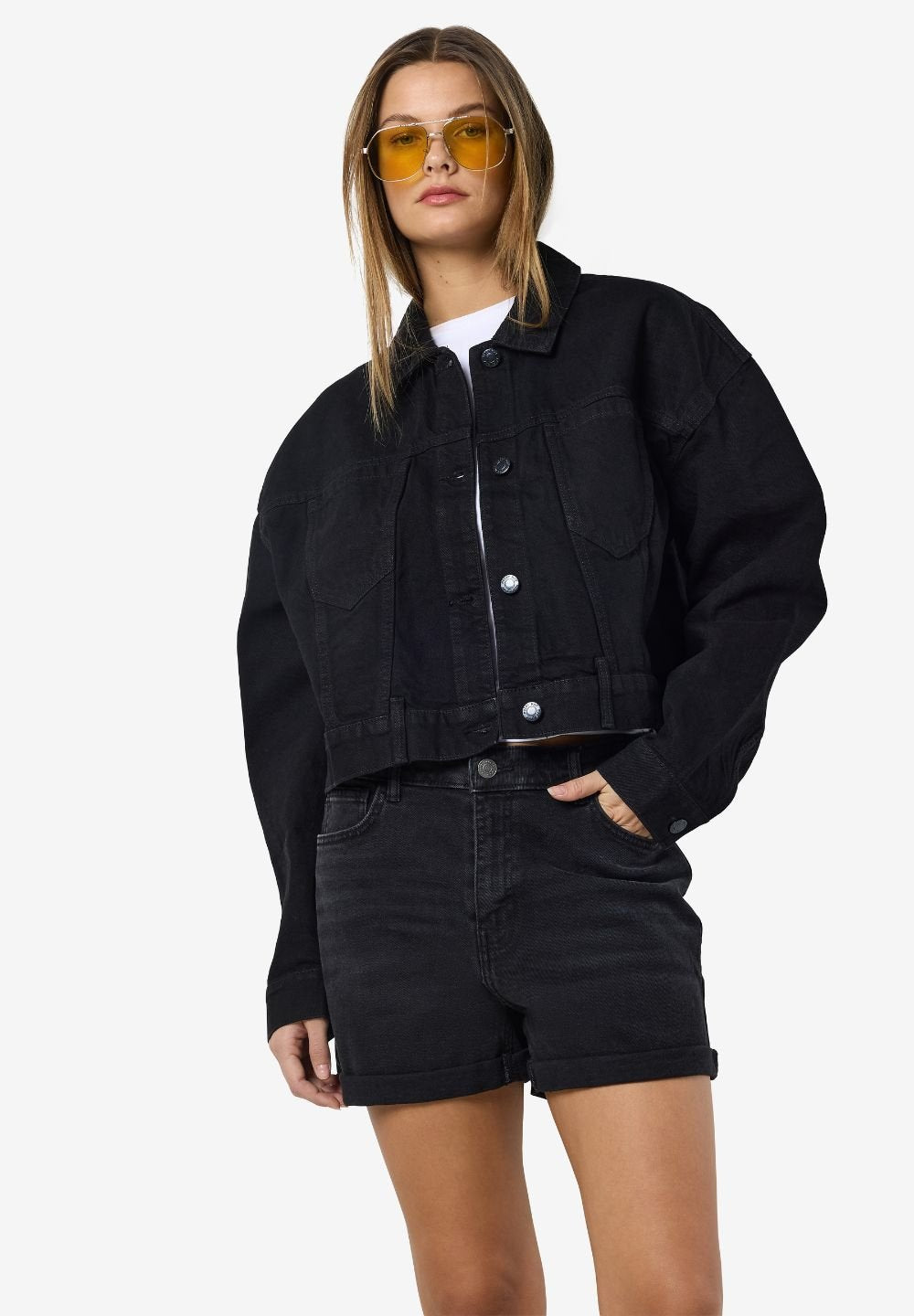 Noisy May Denim cropped