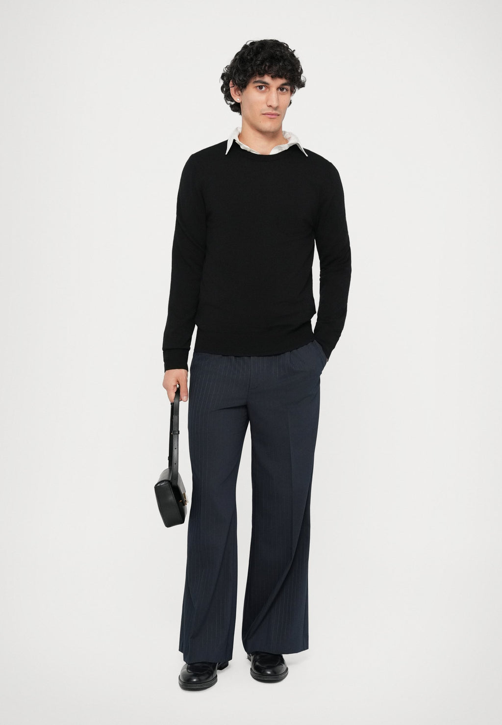 Essential Collective RELAXED FIT PINSTRIPE TROUSER