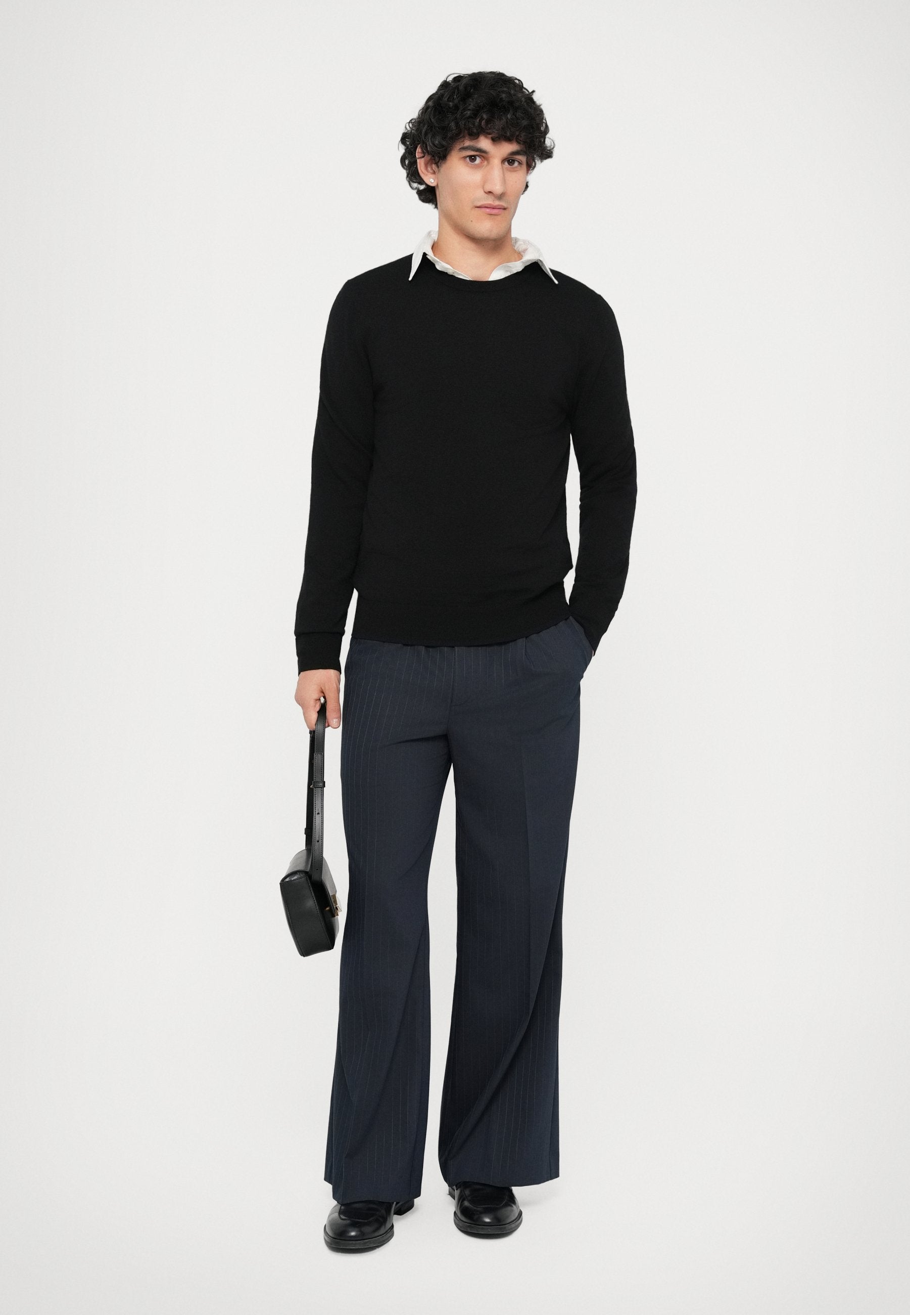 Essential Collective RELAXED FIT PINSTRIPE TROUSER