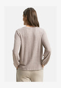 TOM TAILOR MIT MUSTER - Long sleeved top - brown graphical minimal