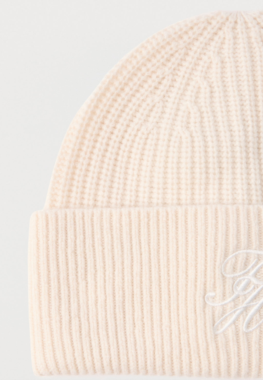 CASHMERE BLEND LOGO EMBROIDERY BEANIE Media 4