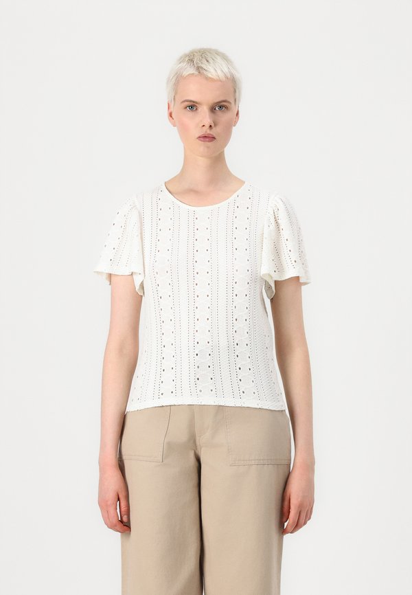 ONLY ONLRIVERSIDE - Print T-shirt - cloud dancer