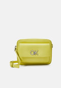 Calvin Klein RE LOCK CAMERA BAG - Cross body bag - yellow