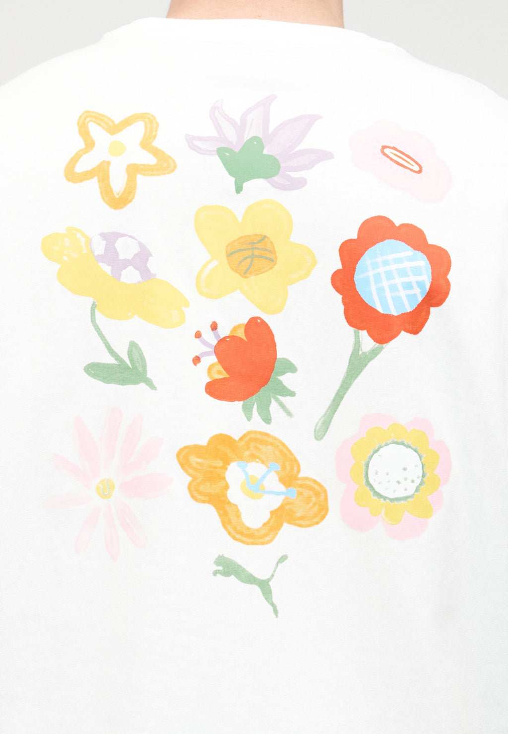 Puma BOXY FLORALS GRAPHIC TEE UNISEX