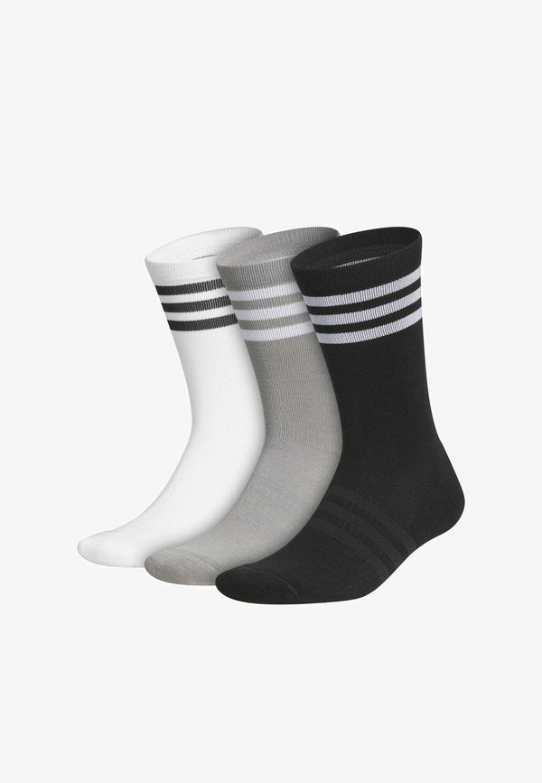 adidas Performance ADIDAS PERFORMANCE 3 PK CREW SOCKS UNISEX - Sports socks - white/grey/black