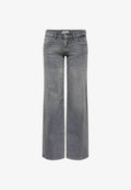 ONLY Wide-fit ONLJULLES Super low waist Wide Leg Fit - Wide Leg - grey denim