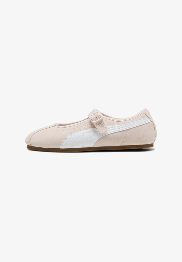 Puma PUMA TACKLETTE - Ankle strap ballerina shoes - jasmine flower-puma white-gum